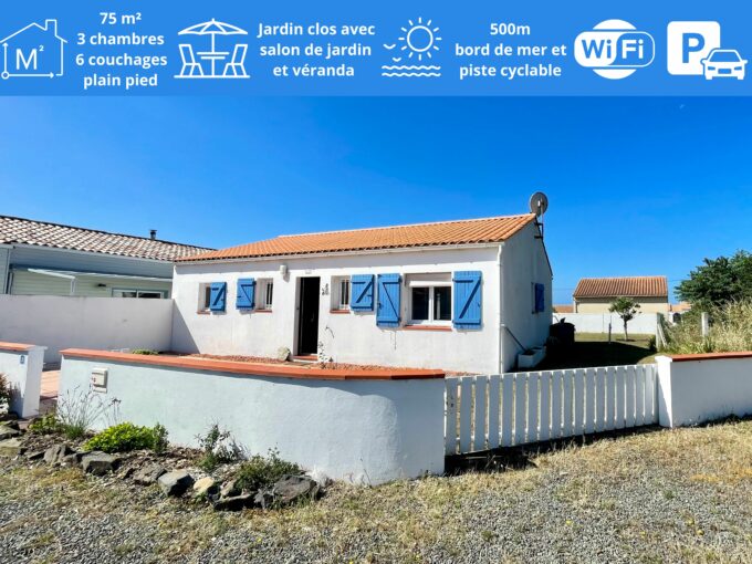 JOLIE MAISON A 500M DE LA MER - QUARTIER DE LA SAUZAIE - WIFI