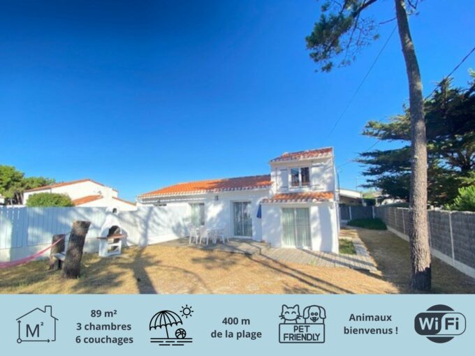 MARAIS GIRARD - 300m DU BORD DE MER - MAISON RENOVEE  3 chambres (6 couchages) - WIFI - Animaux bienvenus !