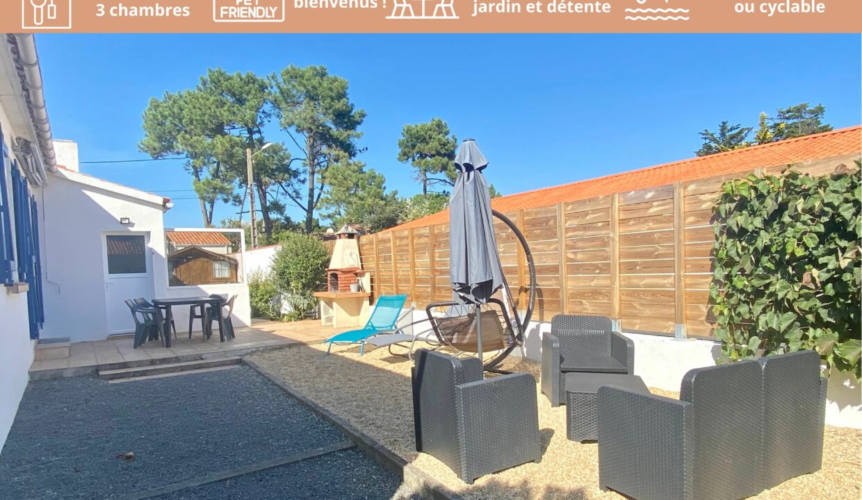 Maison familiale (6 couchages - 3 chambres)