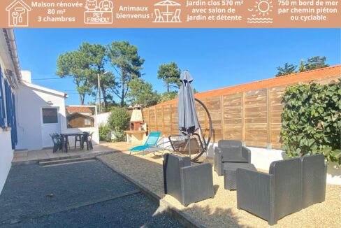 Maison familiale (6 couchages - 3 chambres)