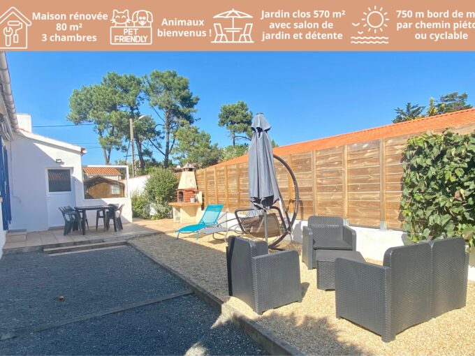 Maison familiale (6 couchages - 3 chambres)