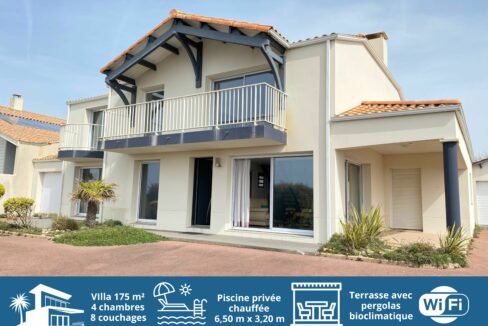 VILLA FAMILIALE VUE MER 175m² AVEC PISCINE PRIVATIVE CHAUFFEE - ROUTE DE LA CORNICHE - WIFI
