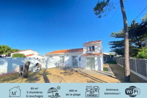MARAIS GIRARD - 300m DU BORD DE MER - MAISON RENOVEE  3 chambres (6 couchages) - WIFI - Animaux bienvenus !